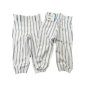 Champro Youth XS Baseball Pants Bundle White Black Pinstripe 2 Pack NWT